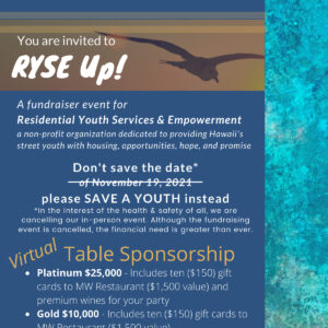 RYSE UP! 2021 Annual (Virtual) Fundraiser